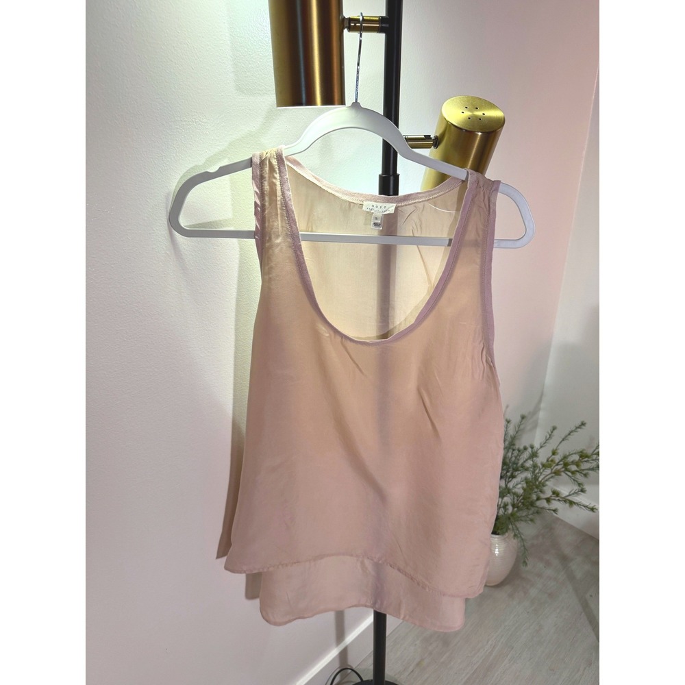 Soft Joie tank silk blush pink loose fit elevated summer easy layering comfy LG